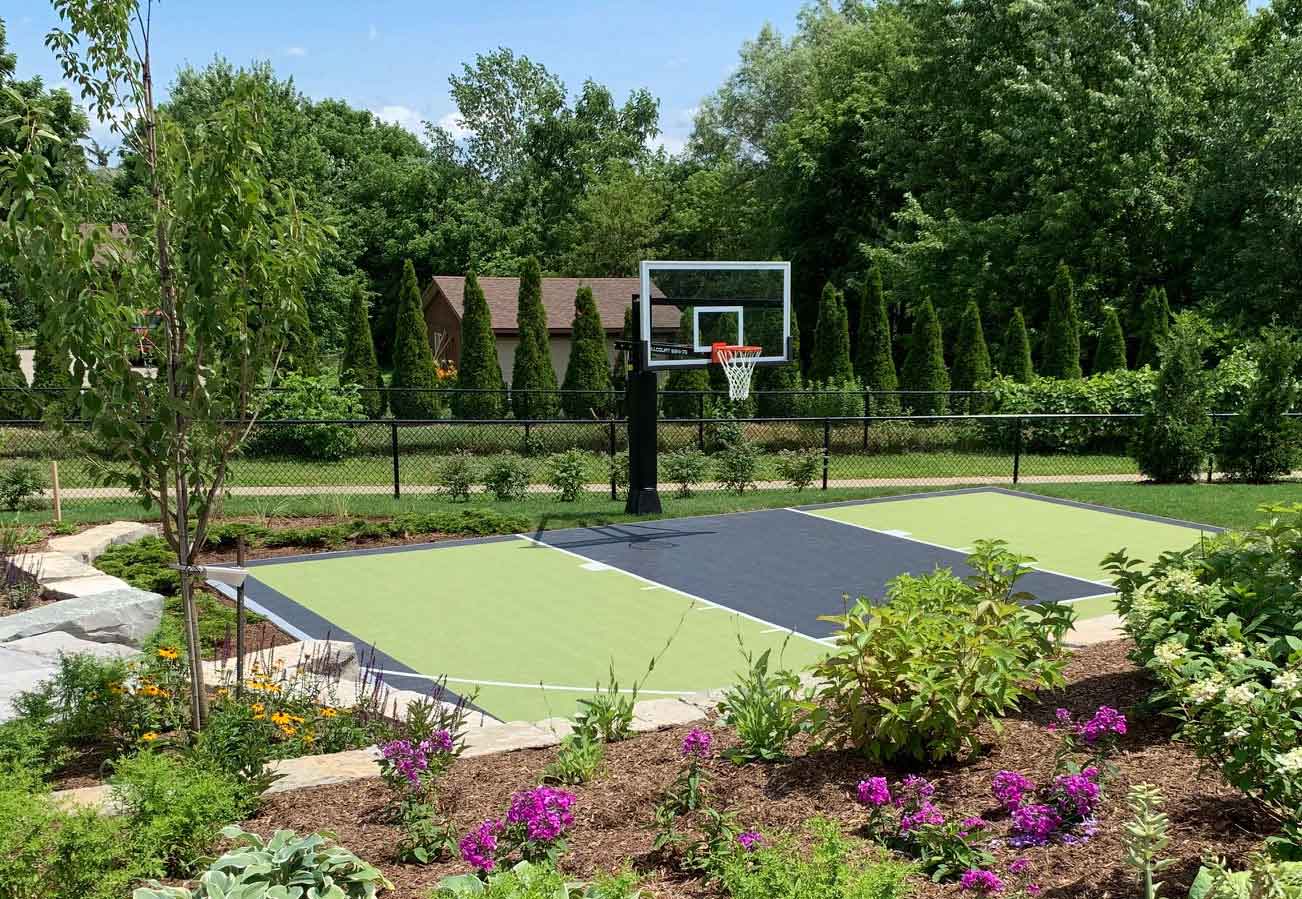 backyard basketball court backyard basketball court