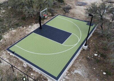 Lighted Basketball Court