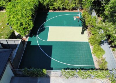 Green Basketball Court